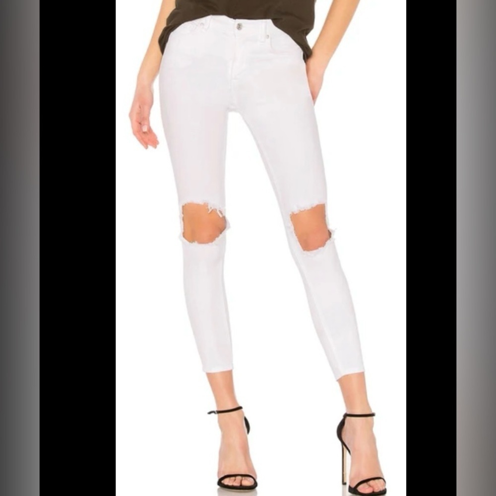 Free People White Skinny Jeans